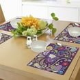 thumbnail image 4 of Ambesonne Love Place Mats Set of 4, Sixties Inspired Love, Standard Size, Multicolor, 4 of 6