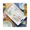 thumbnail image 6 of Lenox Butterfly Meadow Melamine Floral Melamine 18.75" x 13" Handled Serving Tray, 6 of 6