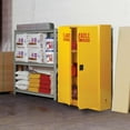 thumbnail image 4 of Sandusky 45-Gal. Steel 2-Door Freestanding Flammable Safety Cabinet, Yellow, 4 of 10