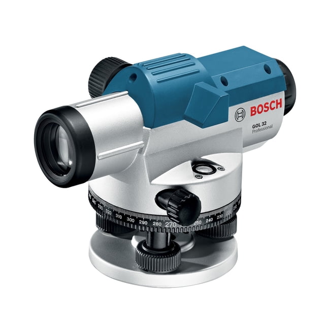 Nivel óptico BOSCH GOL 32 32X automático con plomada y funda