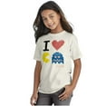thumbnail image 4 of Pixelized Retro Game I Heart PACMAN Crewneck T Shirts Boy Girl Teen Brisco Brands L, 4 of 6