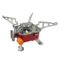 thumbnail image 2 of Outdoor Stove, Foldable Mini Quadrate Gas Stove Side Gas Filling Hole Windproof  for Camping, 2 of 8