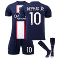 thumbnail image 1 of 2022-2023 Nueva temporada de camisetas de fútbol de París en Jersey Home Juego de camisetas para niños, jóvenes y adultos # ldfs014navy-NEYMARJR No.10-Kids 26 (140-150CM) BmatwkZeng Bmatwk Jersey, 1 of 2