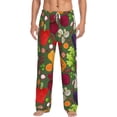 thumbnail image 2 of Goofa Begetable Printed Soft Pajama Pants for Men, Wide Leg Comfy Casual Lounge Yoga Pants-X-Large, 2 of 9