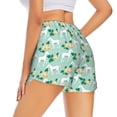 thumbnail image 3 of Vsdgher Horse And Flower Print Women's Running Double Layer Shorts High Waisted with Pockets Elastic Yoga Workout Athletic Gym Sports, 3 of 8