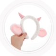 thumbnail image 3 of Sheep Ears Headband Costume Ball Plush Pink for 1Pcs, 3 of 4