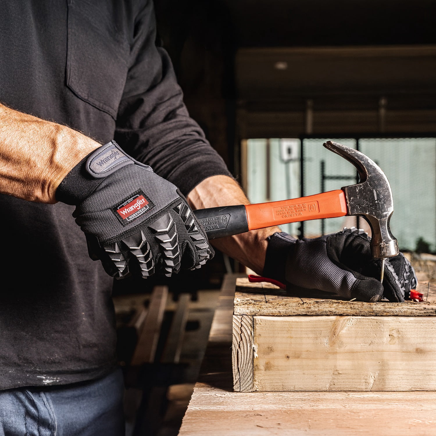 Wrangler Men’s Impact Work Gloves – X-Large, Heavy-Duty Protection Glove, Reinforced Grip, Abrasion-Resistant, Breathable