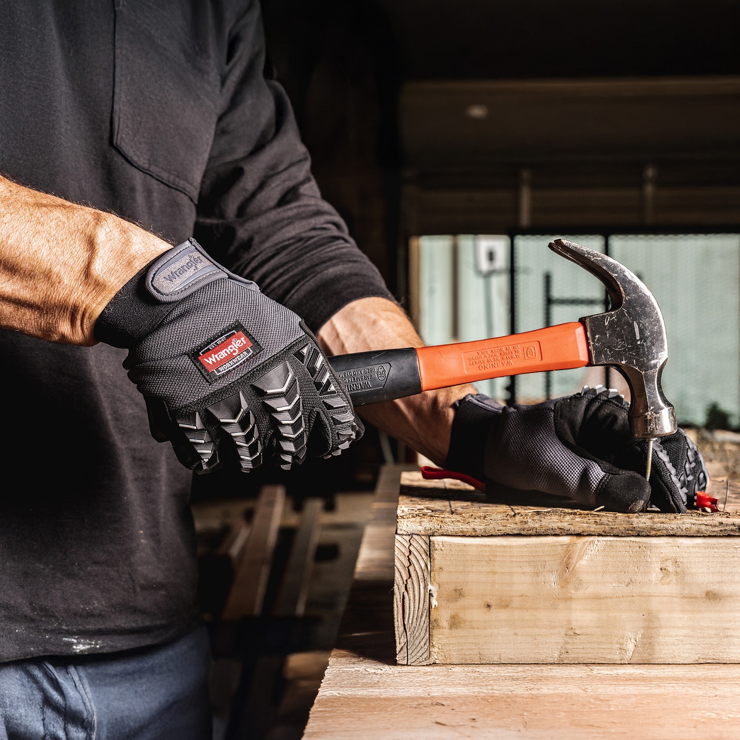 Wrangler Men's Impact Work Gloves, Large, Heavy-Duty Protection photo 7