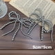 thumbnail image 5 of Guardurnaity 2 piezas de adornos para zapatos con lazo de perlas, perlas de imitación de ABS blanco, lazo, clip de encaje, cadena decorativa Accesorios de calzado do, 5 of 6