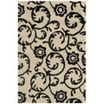 thumbnail image 7 of SAFAVIEH Soho Zahara Geometric Wool Area Rug, Beige/Black, 5' x 8', 7 of 7