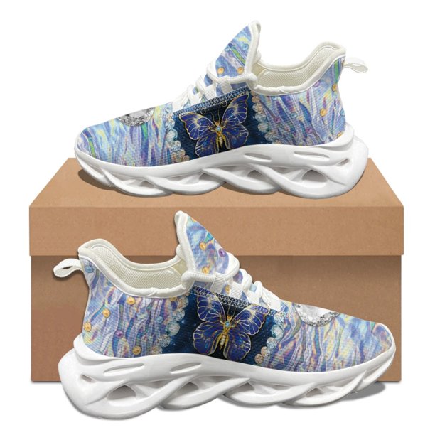 Zapatillas deportivas con estampado de libélula verde degradado para mujer y hombre, de otoño e invierno, antideslizantes, de punta redonda, informales, planas y resistentes a la suciedad.