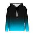 thumbnail image 5 of Big & Tall Flannel Hoodies for Men Plus Size S-4X Fleece Sherpa Sweatshirts with Pocket Long Sleeve Pullover Gradient Printed Thermal Workout Hoodie, 5 of 5