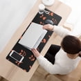 thumbnail image 3 of Long Mouse Pads for Desk,Spooky Pumpkin Faces Halloween Pattern Desk Mats on Top Of Desks, Desk Mouse Pad Extra Large with 3mm Non-Slip Base and Stitched Edge for Gaming,Office,Work,Home 31.5x11.8in, 3 of 5