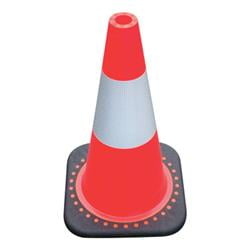 JBC 547547 Revolution Series Traffic Cone - Orange, with 3M Reflective Collar - 18 inch - Model No. RS45015C3M6