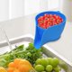 thumbnail image 2 of Drain basket, silicone filter bowl vegetable washing basket, high temperature resistant silicone fruit strainer, kitchen gadgets, small colander, mult, 2 of 5