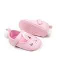 thumbnail image 6 of CAICJ98 Baby Girls Mary Jane Flats Bunny Single Shoes Princess Wedding Dress Ballet Shoes Non-Slip Toddler First Walking Shoes Newborn Crib Shoes Pink,12-18 Months, 6 of 6