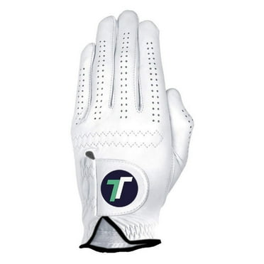Tempo Town Golf Glove, Premium Cabretta Leather, Soft, Durable, Size M/L, Right-Handed (Wear On Left)