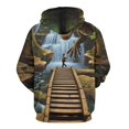thumbnail image 3 of Dinosaur 3D Pattern 3D Print Hoodie Men Women Autumn Thin Pullover Sweatshirt Vintage Streetwear Tops, 3 of 6