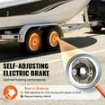 thumbnail image 2 of KFFKFF Electrically Operated Trailer Brake Assembly, Dimensions 12" x 2", Set of Two Self-Calibrating Electric Brake Kits Suitable for 7000 lbs Axle, 5-Point Installation, Backing Plates, 2 of 9