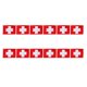 thumbnail image 1 of 12 Uds Bandera de Suiza Zulema Banderas que agitan de la mano 21x14cm, 1 of 8