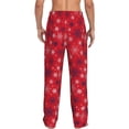 thumbnail image 3 of Daiia Snowflake Symphony Men's Sleep Pant with Pockets and Drawstring,Pajama Pants-X-Large, 3 of 9