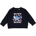 thumbnail image 2 of Inktastic Will You Be My Valentine with Cute Shark and Hearts Baby Sweatshirt, 2 of 4