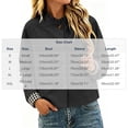 thumbnail image 4 of Zynoxe Women's Cropped Jackets Fashionable Button‑Up Ruched Collar Jackets Lightweight Long Sleeve Casual Jacket Solid Color Fall Jackets for Women with Side Pockets & Plaid Lined Black XL, 4 of 10