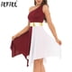 thumbnail image 2 of Vestidos de ballet para mujer, vestidos de baile de alabanza, escote en V, sin mangas, dobladillo irregular, ropa de baile, fiesta de graduación, vestido de danza litúrgica moderna, 2 of 5