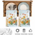 thumbnail image 5 of Cats Flowers Kitchen Towels Set of 3, Spring Floral Elegant Pastoral Absorbent Dish Towels for Kitchen, Microfiber Hand Towel, Quick Drying Tea Towel for Cleaning Decorative Dishcloths, 5 of 7