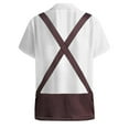 thumbnail image 4 of Men's Linen Casual Short Sleeve Shirts Floral Button Down T Shirt Top Mens Shirt Loose Funny Hawaiian Shirts Work Shirts for Men, 4 of 4