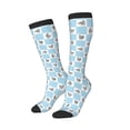 thumbnail image 2 of Fotbe Funny Chicken print Women's Men's Novelty Crew Socks Cotton Socks Knee High Socks for Walking,Running,Nurses,Pregnancy, 2 of 9