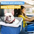 thumbnail image 5 of Petbobi Plush Dog Car Booster Seats Dog Travels Bag for Small Medium Dogs Up to 60LBS, Holiday Gift with Thick Seat Belt, 5 of 9