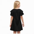 thumbnail image 3 of NOLDARES Princess Dress With Girls Birthday Party Toddler Ruffle Sleeve Fancy Outfit Gift(Black,13-14 Years), 3 of 8