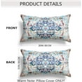 thumbnail image 6 of Boho Throw Pillow Covers 12x20 inch Set of 2 Burnt Blue Green Terracotta Rust Colored Throw Pillows Boho Home Decor for Bedroom Living Room Couch & Sofa (No Inserts), 6 of 6