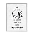 thumbnail image 2 of Stupell Industries Faith Over Fear Rustic Birch Pattern Botanical Motif Graphic Art White Framed Art Print Wall Art, Design by Lettered and Lined, 2 of 5