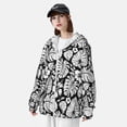thumbnail image 3 of Cauagu Tropical Leaves for Sun Protection Hoodie for Men and Women, Long Sleeve Rash Guard Fishing Running Quick Dry Lightweigh-XX-Large, 3 of 7