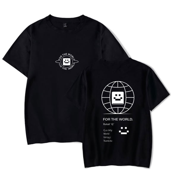 QUACKITY FOR THE WORLD Men/Women T-Shirt Summer Streetwear Harajuku Tshirt Shirt Short Sleeve