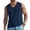 Dark Blue #011, variant on Men's V-Neck Sleeveless Quick-Dry Sports T-Shirt, Muscle Cotton Shirts, Summer Athletic Casual Basic Tees with Pocket, S
