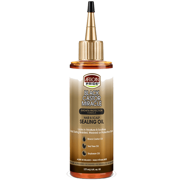 African Pride Black Castor Miracle Hair & Scalp Sealing Oil - 6oz