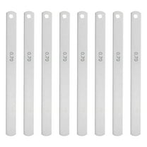 Uxcell 8 Pack Metric Steel Feeler Gauge, 0.7mm Thickness Filler Gauge, Offset Valves, Guitar Gauge Gage Measuring Tool