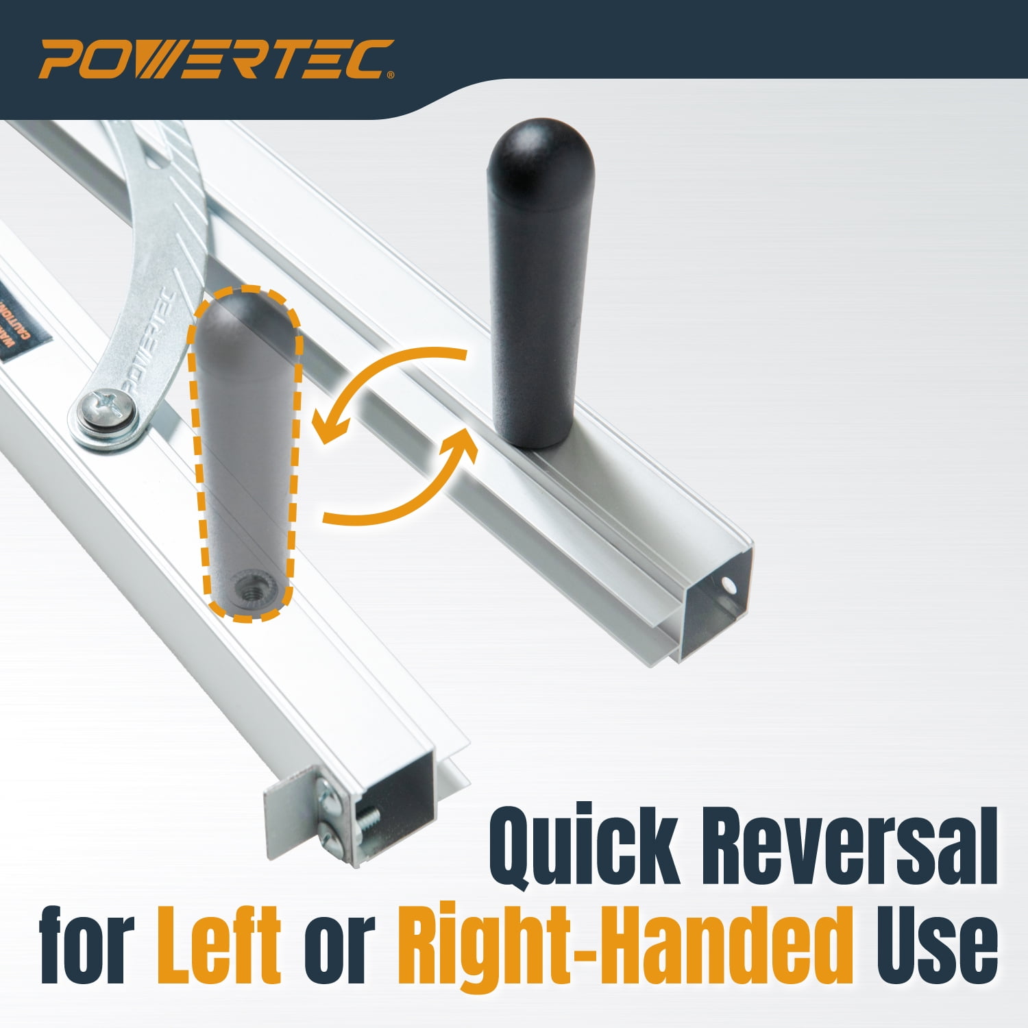 POWERTEC Table Saw Angle Cutting Jig for Creating Tapered Cuts | 24-Inch Lightweight Aluminum Rails and Laser Etched Scale, 15 Degrees of Taper, 71035V