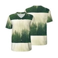 thumbnail image 3 of Daiia Fog Forest Mens Baseball Jersey Button Down Shirts Short Sleeve Sports Uniforms-X-Large, 3 of 9