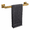 Brushed Gold, variant on 12-Inch SUS304 Stainless Steel Bath Towel Bar, Square Base Wall Mounted Towel Rack, Matte Black
