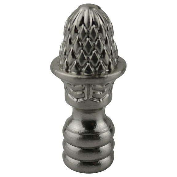 Urbanest Artichoke Lamp Finial, 1 11/16" Tall, Brushed Nickel