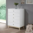 thumbnail image 3 of Alaterre Furniture MOD 35" W 5-Drawer Chest, White, 3 of 11