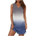 thumbnail image 2 of Kojanyu Women's Sleeveless V-Neck Printed Midi Dress – Side Slit, Casual Summer Wear, 2 of 7