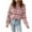 Pink, variant on Busydd Womens Sweater Fashion Striped Round Neck Pullover Sweaters for Women Casual Fall Long Sleeve Women's Sweaters S