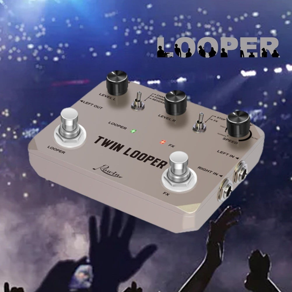 Rowin Looper Electric Guitar Effect Pedal Loop Station 11 Types TimeTrue Bypass