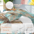 thumbnail image 2 of Coconut Tree Duvet Cover Set Queen Size, Tropical Plant 4 Piece Soft Microfiber Bedding Set with 1 Duvet Cover, 1 Flat Sheet, 2 Pillowcases, 2 of 9