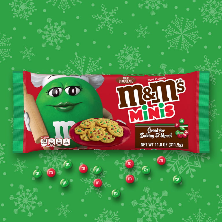 M&M's Minis Milk Chocolate Christmas Candy - 11 oz Bag